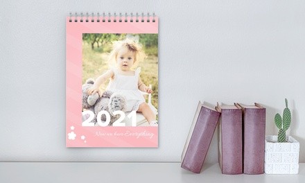 One, Two, or Five Custom Wall Calendars from Photobook America (Up to 87% Off) 