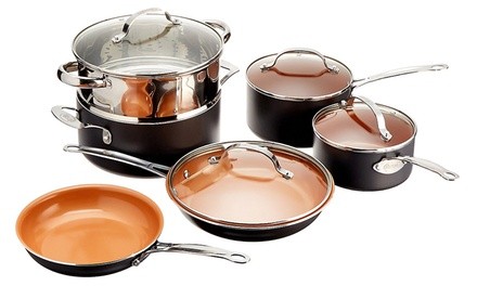 Gotham Steel Non-Stick Titanium Cookware Set (10-Piece)