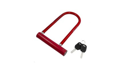 Bicycle U Lock - Red