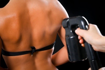 Up to 49% Off on Tanning - Airbrush Spray (Manual) at B+C  Beauty Bar