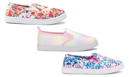 Olivia Miller Girls' Slip-On Sneakers