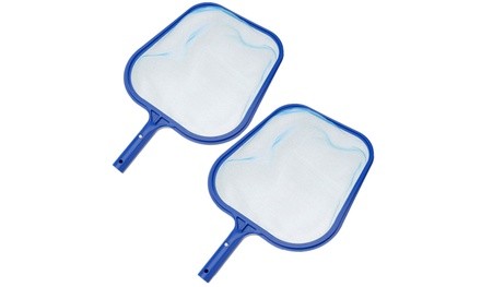 2Pcs Professional Leaf Rake Mesh Frame Net Swimming Pool Tool