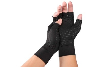 Copper-Infused Therapeutic Compression Gloves for Men and Women