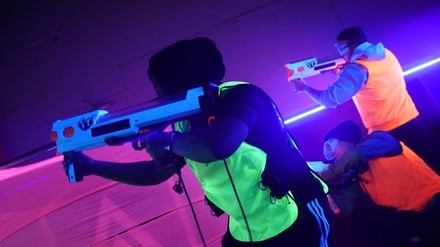 One Hour of Neon Nerf Wars for Two or Four, or Private Lane Rental for Up to 10 at Brainy Actz (Up to 37% Off)