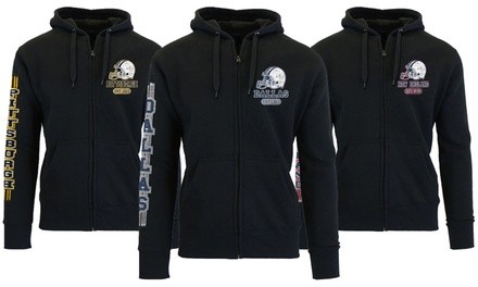 Men's Game Day Football Zip Up Hoodie (S-2XL)