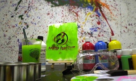 Splatter Paint Experience for Two or Four at Brainy Actz (Up to 10% Off)