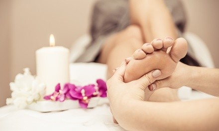 30-Minute Reflexology w/ Petal Soak & Hot Stones for 1 or a Couple at Feifei's Topsfield Spa (Up to 67% Off)