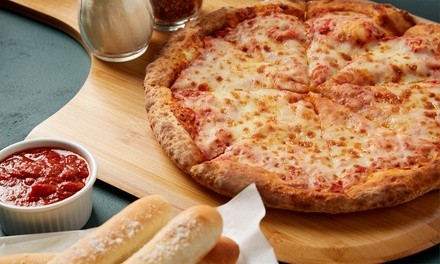 $25 for Large Cheese Pizza, Baked Ziti, Pepperoni Roll, and Garlic Knots at Primo Pizza ($34.85 Value)