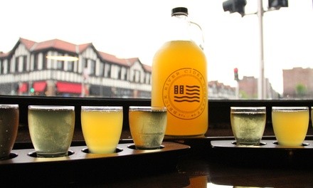 Cider Flights for One, Two, or Four with 64-Ounce Growlers and Fill at Brick River Cider Co. (Up to 48% Off)