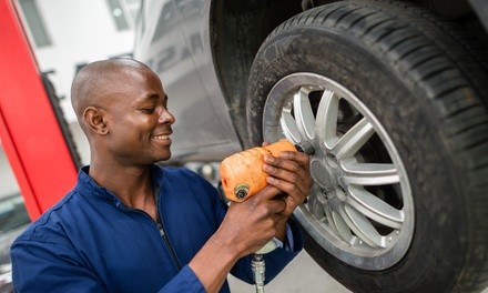 Front End Alignment with Tire Safety Inspection or with Nitrogen Fill at RNR Tire Express (Up to 84% Off)