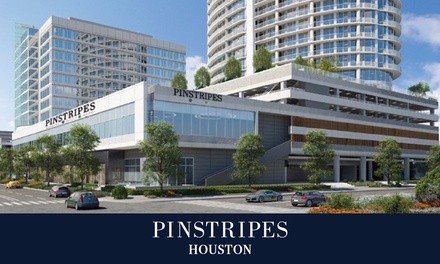 Bowling with Shoe Rental or Bocce for Two or Four at Pinstripes Houston (Up to 40% Off). Eight Options Available.