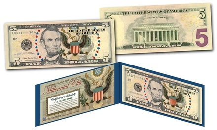 Millennial Elite Series Symbols of Freedom Genuine Legal Tender Currency 