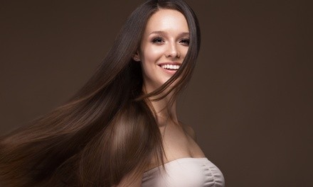 Keratin Treatment with Optional Haircut at The Color Room (Up to 50% Off)