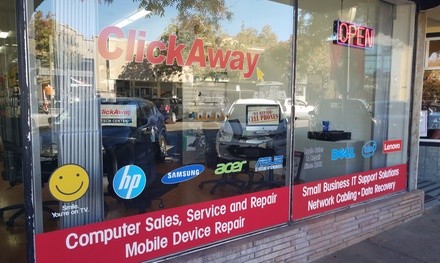 Repair and Setup Services from ClickAway (Up to 50% Off). Four Options Available.