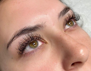 Full Set of Classic or Hybrid Eyelash Extensions at Pure Bliss Beauty (Up to 51% Off). Three Options Available.