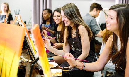 $26 for One Adult Admission Paint and Sip Class at Wine & Design ($35 Value)