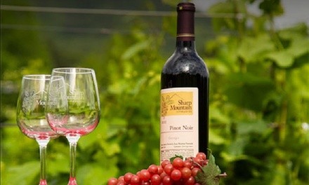 Premium Wine Tasting for Two or Four with a Souvenir Glass at Sharp Mountain Vineyards (Up to 37% Off)