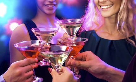 One Plain Pizza with One Mini Fishbowl Drink or with Two Margaritas at SkyLine Bar & Lounge (Up to 20% Off)