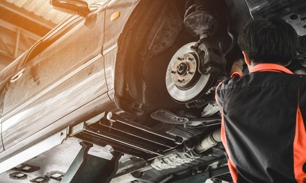 Front or Rear Brake Pad Replacement with Optional Rotor Replacement at A+ Automotive (Up to 57% Off)