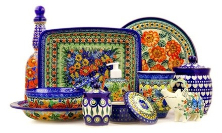 Polish Pottery and Home Furnishings at Polmedia Polish Pottery (50% Off). Two Options Available.