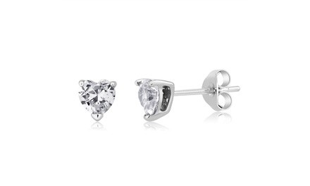 CubicZirconia Heart Shaped Earrings