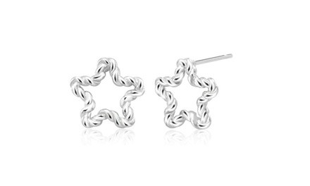 Star Twirled Stud Earrings