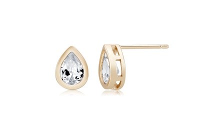 Cubic Zirconia Pear Shaped Earrings