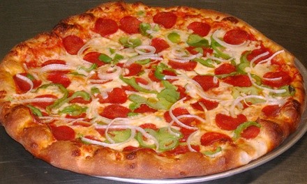 One or Two Large Pizzas and Bread-Bowl Salad or Hoagie at Posti's Pizza (Up to 44% Off)