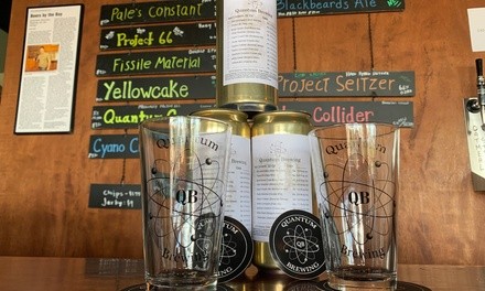 Crowler Take Home Package or Beer Flights for Two or Four at Quantum Brewing (Up to 42% Off)