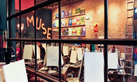 $49 for Painting Event for Two at Muse Paintbar ($78 Value)