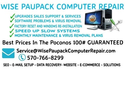 $125 for $250 Worth of Services — Wise Paupack Computer Repair & Consulting 