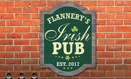 Personalized Irish Wall Signs from GiftsForYouNow.com (Up to 44% Off)