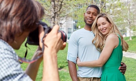 30- or 60-Minute Photo Shoot, and a Canvas of Picture from AMP Shots Media (Up to 44% Off)