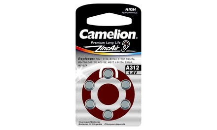 Camelion Hearing Aid Batteries A10, A13, A312 (60 Batteries)