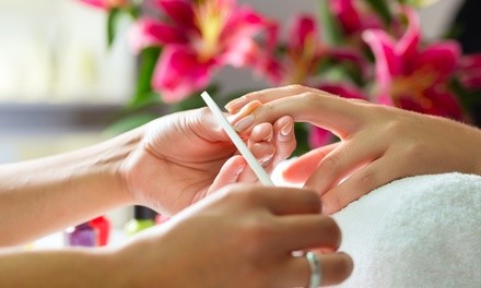 One Regular or Gel Manicure at Esthetica Organic Skin Boutique (Up to 54% Off)