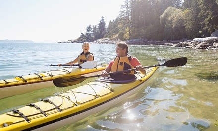 Full-Day Rental of One or Two Single or Double Seat Kayaks at BlueZone Sports (Up to 44% Off)