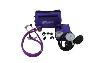 Santamedical Sphygmomanometer w/ Stethoscope Kit - Purple (SPR-210P)