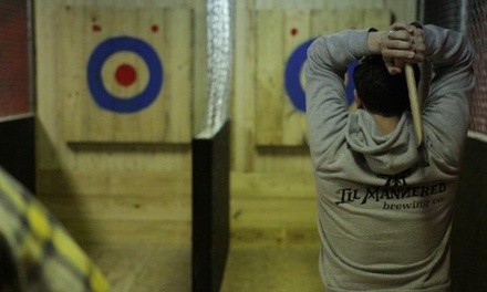 Axe Throwing Game at Lucky Axe Throwing Atlanta (Up to 24% Off). Three Options Available.