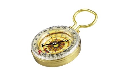 Glow in Dark Brass Compass