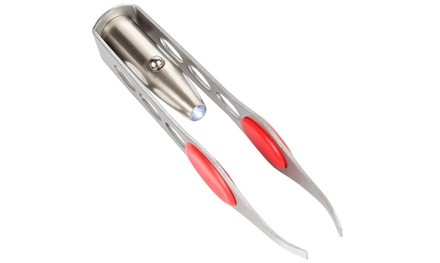 Stainless Steel LED Tweezers to Illuminate Dark Areas