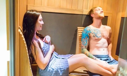 Infrared Sauna Sessions or Couples Getaway Package at Recover DFW (Up to 65% Off). Five Options Available.