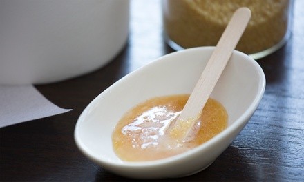 One Eyebrow, Sugared Brazilian, or Brow and Sugared Brazilian Wax at Spa Fusion (Up to 36% Off)