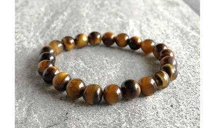 Men's Genuine Tiger Eye Healing Stretch Bracelets