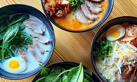 Japanese Food and Drinks at Kyu Ramen; Dine-In (When Available) or Takeout (Up to 36% Off). 5 Options Available.