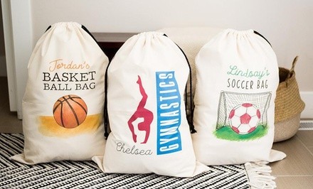 One, Two, Three, Five, or Ten Personalized Jumbo Sports Bags from Qualtry (Up to 86% Off)