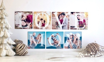 Personalized Metal Word Prints from Picture It Custom (Up to 80% Off). Five Options Available. 