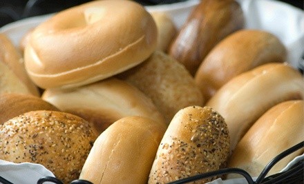 One or Two Dozen Bagels with Cream Cheese at Bonnie’s Bagels and Deli (Up to 51% Off)