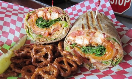 $6 for $10 Worth of Gourmet Sandwiches, Wraps, Soups, and Salads at Smacky's on Broadway