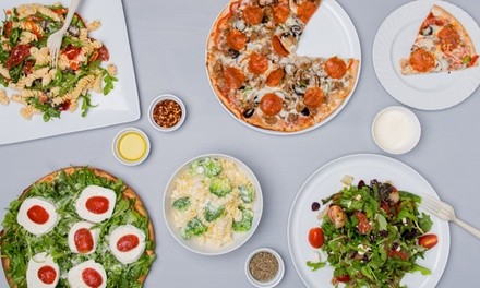 Food and Drink for Takeout or Dine-In When Available at Skinny Pizza (Up to 30% Off). Two Options Available.