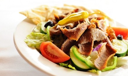 Two vouchers, Each Valid for $10 Worth of Greek Food at Papa Gyros (40% Off)